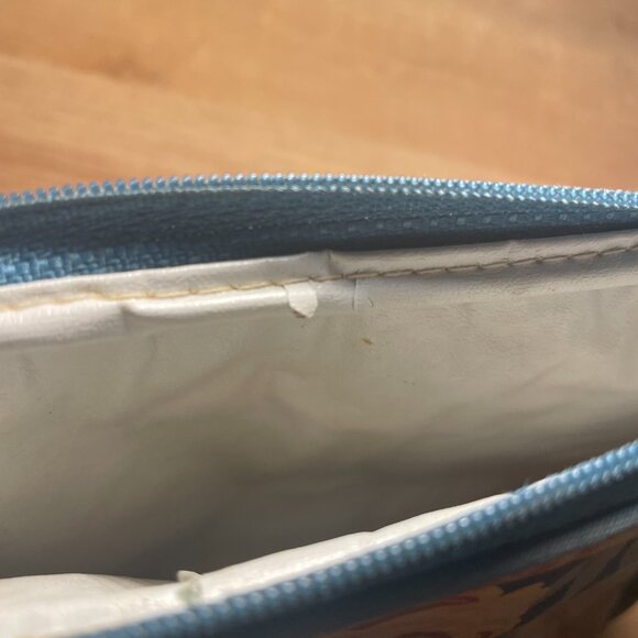 Diane Von Furstenberg floral makeup pouch travel bag w zipper - Picture 6 of 12